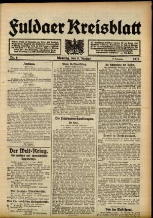 Ausgabe vom Dienstag, den 08. Januar 1918.