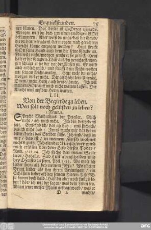 LII. Von der Begierde zu leben. Wen solt noch gelüsten zu leben?