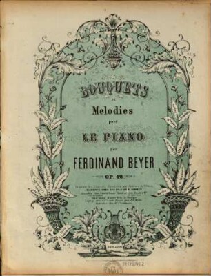 Bouquets de mélodies : pour le piano : op. 42, 40. La juive