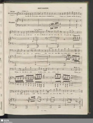No. 20 Recitativ: Und da sie den Lobgesang gesprochen hatten