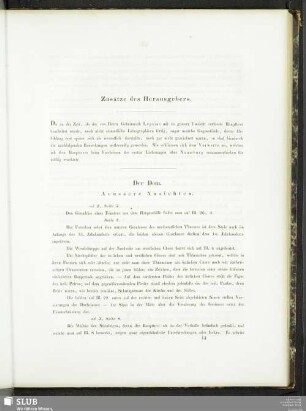 Zusätze des Herausgebers