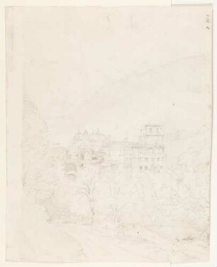 Das Heidelberger Schloss vom Wolfsbrunnenweg