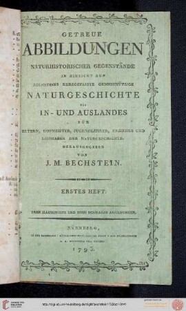 Erstes Heft (Tafeln 1-10)