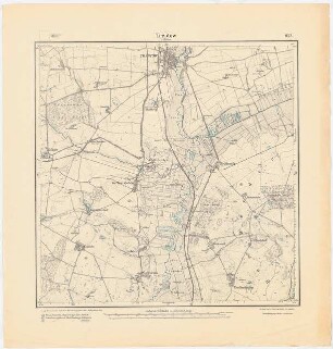 Messtischkarte von Treptow/Tollense Zum Projekt gehörend: Hermann Jansen: Messtischkarte, Teilblatt 953 (Treptow/Tollense) 1:25000