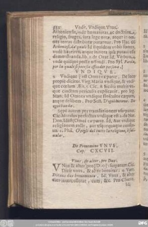 De Pronomine Unus. Cap. CXCVII.