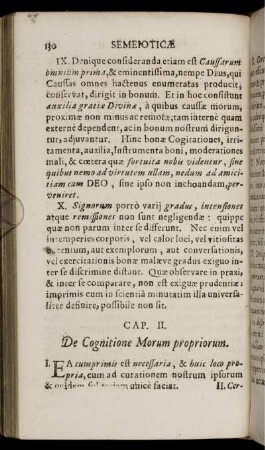 Cap. II. De Cognitione Morum propriorum