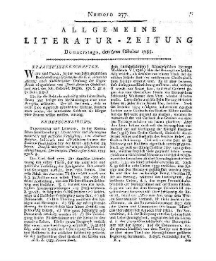 Schytte, A.: Dännemarks und Norwegens natürliche und politische Verfassung. T. 2, St. 1. Deutsch übersetzt mit einigen Zusätzen und Anmerkungen. Flensburg, Leipzig: Korte 1785