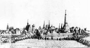 Salzwedel. Stadtansicht, Haestiko, 1713, aus: Salzwedel, ..., 1233-1933, Salzwedel 1933