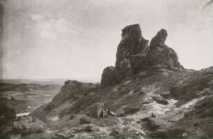 Gebirgslandschaft (Harzlandschaft, Motiv von der Teufelsmauer bei Blankenburg)