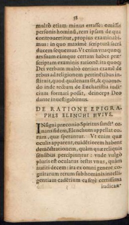 De Ratione Epigraphes Elenchi Huius.