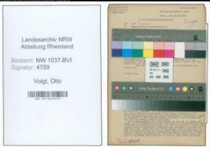 Entnazifizierung Otto Voigt , geb. 02.01.1882 (Telegr.Werkmeister)