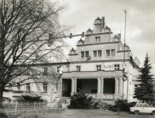 Kodersdorf-Wiesa. Schloss (um 1900). Gartenansicht