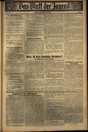 Zweite Ausgabe vom Donnerstag, den 10. März 1932.