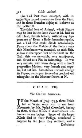 Chap. XIII. The Globe Animal
