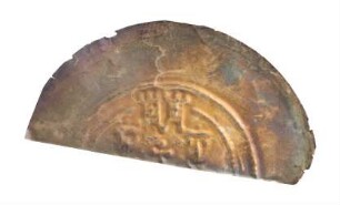Münze, Brakteat (Hälbling), Anfang 13. Jh.