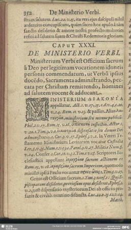 Caput XXXI. De Ministerio Verbi