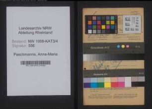 Entnazifizierung Anna-Maria Paschmanns , geb. 04.11.1909 (Stud.Assessorin)