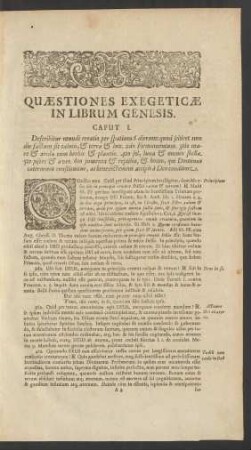 Quaestiones Exegeticae In Librum Genesis.