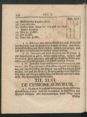 Tit. XLVI. De Cessione Bonorum.