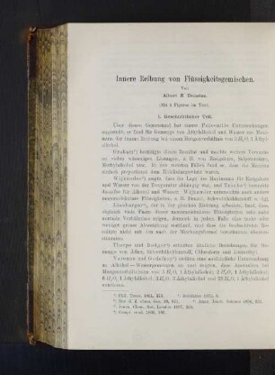 Innere Reibung von Flüssigkeitsgemischen