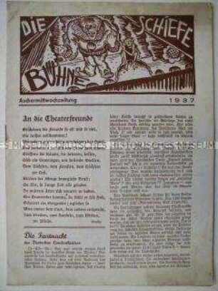 Faschingszeitung eines Theaters in Hermannstadt (Sibiu/ Siebenbürgen)