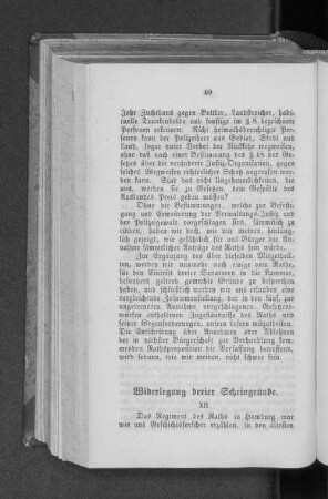 XII. Widerlegung dreier Scheingründe.