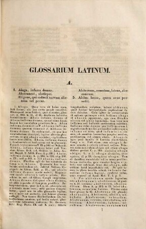 Glossarium latinum Bibliothecae Parisinae antiquissimum saec. IX