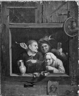 Bauern am Fenster