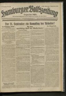 Hamburger Volkszeitung : kommunistische Tageszeitung für Hamburg und Umgebung