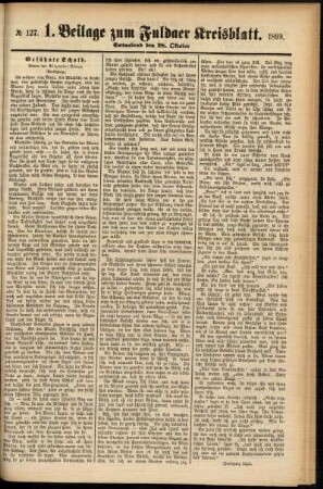 Zweite Ausgabe vom Samstag, den 28. Oktober 1899.