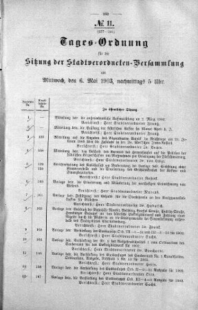 Tages-Ordnung, 06. Mai 1903