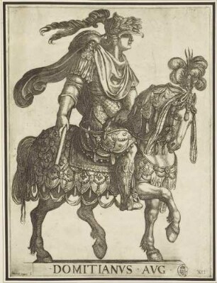 Domitian (Blatt 12, aus der Serie der Reiterbildnisse der ersten zwölf römischen Kaiser)