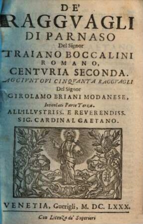 De Ragguagli di Parnasso : Centuria ..., 2