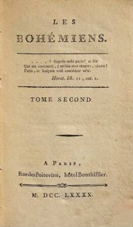 Les Bohémiens, 2