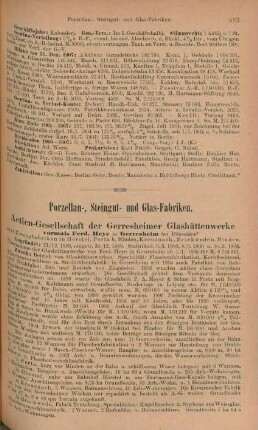Porzellan-, Steingut- und Glas-Fabriken