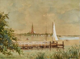 Schleswiger Dom von der Schlei aus