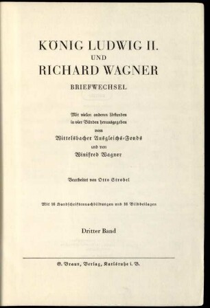 Briefwechsel, 3