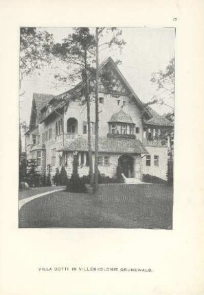 Villa Dotti in Villenkolonie Grunewald. [Hauptansicht]
