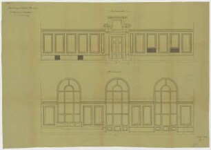 Thiersch, Friedrich von; München; Justizpalast - Wand - Vertäfelung im Schwurgerichtssaal (Ansichten)