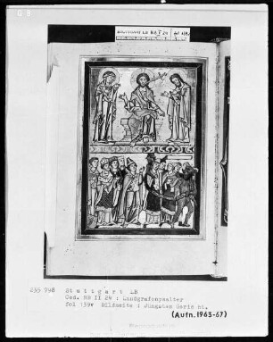 Psalterium (sogenannter Landgrafenpsalter) — Weltgericht, Folio 139verso