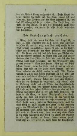 Die Anziehungskraft der Erde