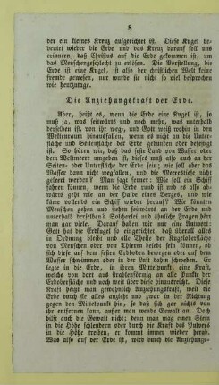 Die Anziehungskraft der Erde