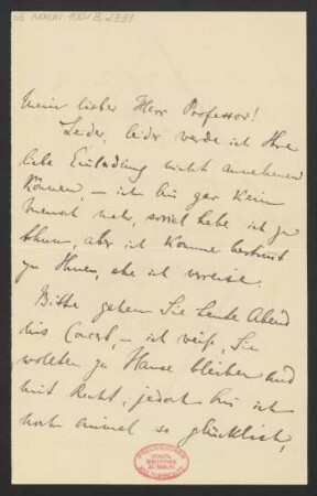 Brief an Karl Klindworth : 01.06.1891