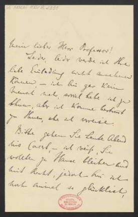 Brief an Karl Klindworth : 01.06.1891