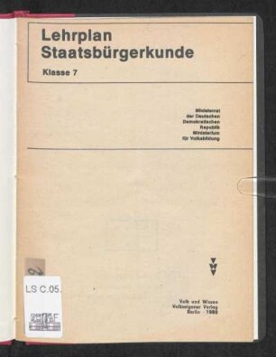 1980: Klasse 7