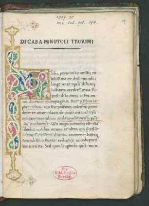 Descriptio Italiae exarata 1391