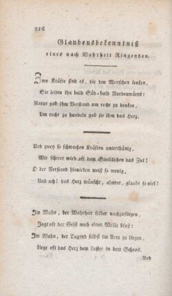 Glaubensbekenntniß eines nach Wahrheit Ringenden