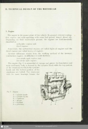 II. Technical Design of the Motorcar