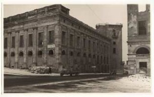 Staatstheater Kassel: Ansicht Museum Fridericianum Teil der Hauptfassade und Seitenflügel am Steinweg