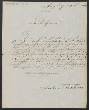Brief an Friedrich Wilhelm Jähns : 20.06.1865